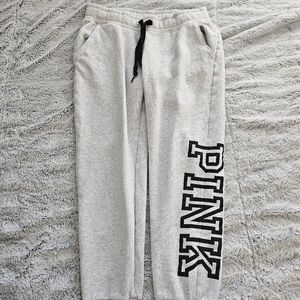 PINK Victoria's Secret Light Gray Joggers